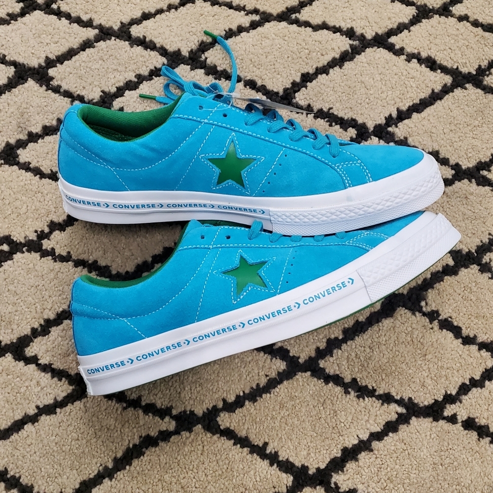 Converse One Star Ox Suede Hawaiian Ocean Blue - Picture 4 of 5